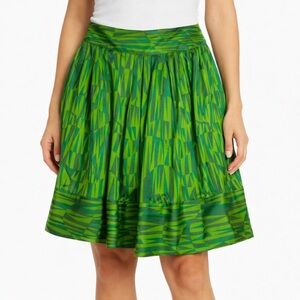 Forever 21 Green Satin Skirt